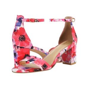 PIZZ ANNU Women's Open Toe Ankle Strap Low Block Chunky Heels